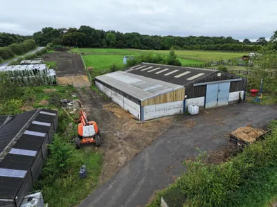 Modern agricultural steel building construction in Hartlepool